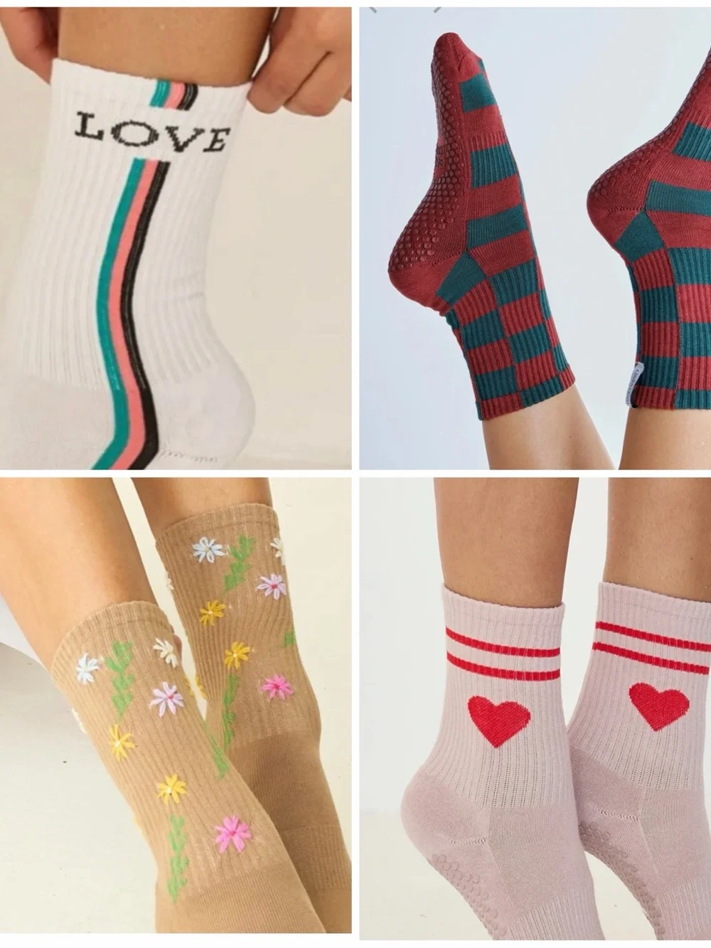Lucky Honey, 4 pairs, nwt, Grippy Socks for Pilates.